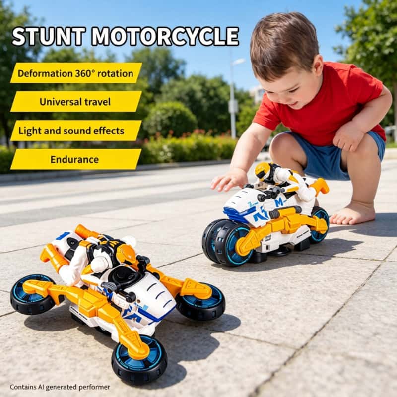 Kids Toys Electric - Электрический трансформируемый мотоцикл-игрушка для детей с