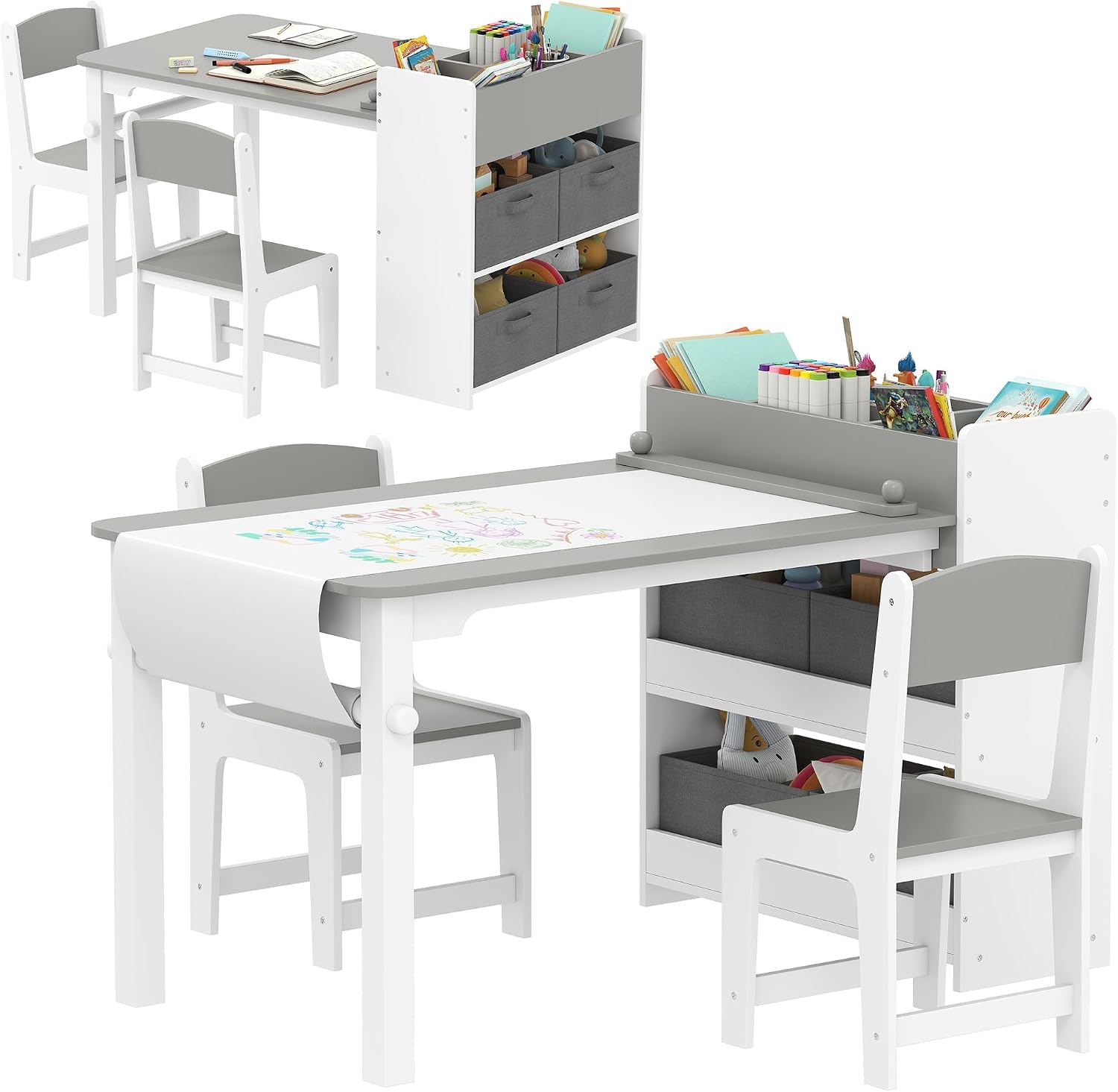 Kids Art Easel - Детский набор: стол для творчества и