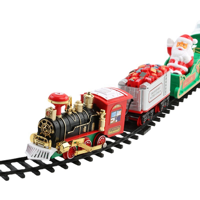 Kids Toys Electric - Электрический рождественский поезд с музыкальным светящимся