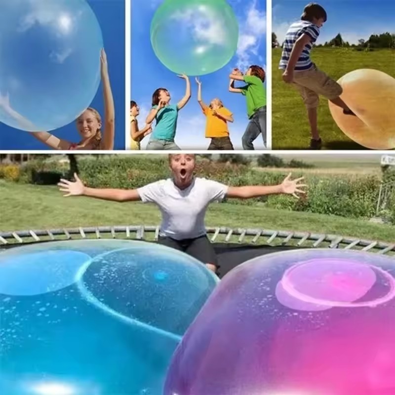 Надувной резиновый мяч-пузырь  – обзор и цена Bubble Machine Outdoor