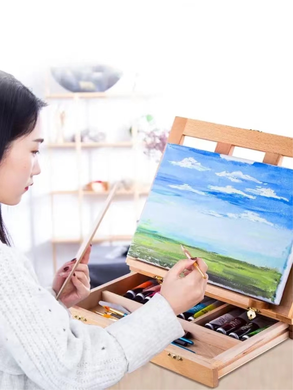 Портативный деревянный настоль – обзор и цена Kids Art Easel